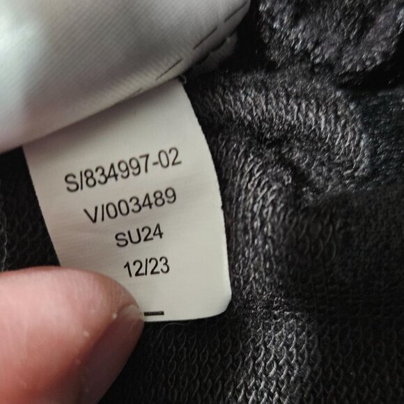 Athleta Hoodie Womens Large Black Retroterry 1/2 Zip Oversized Pullover - Picture 6 of 11